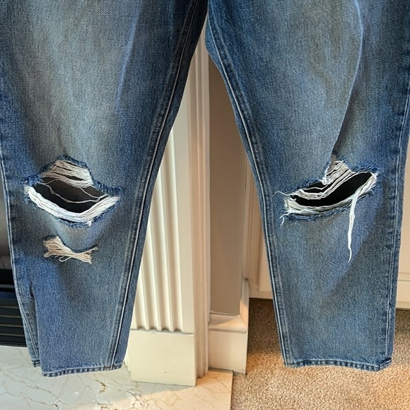 Frame Denim Le Pegged Jean Distressed Cotton Straight Leg - Picture 3 of 11